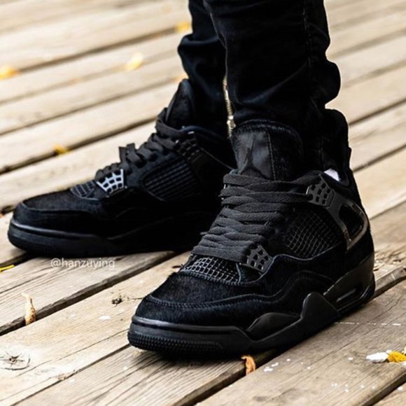 Jordan | Shoes | Olivia Kim Air Jordan 4 Pony Hair Black Cat | Poshmark